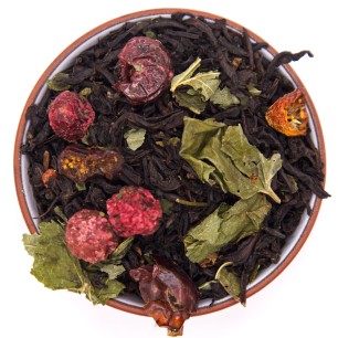 Чай черный ароматизированный "Черный со смородиной"